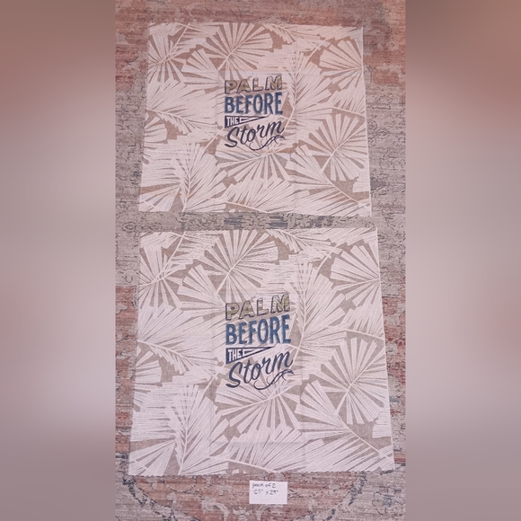 Tommy Bahama Palm Before The Storm Fabric Set New Condition - Picture 1 of 5